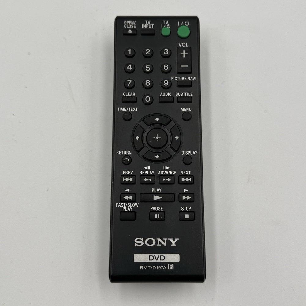 Sony RMT-D197A DVD Player Remote Control OEM Genuine Replacement